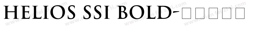Helios SSi Bold字体转换
